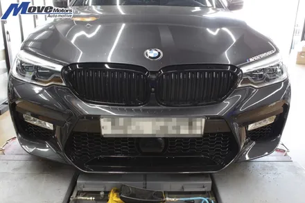 [BMW G30 520D -> M5 범퍼 M5룩 M룩 바디킷 장착] 수입차 바디킷전문 G패밀리 협력업체 / 부산 아벤비 협력업체 / BMW 프론트 범퍼/에어댐 장착/무브모터스 / 부산 기장군