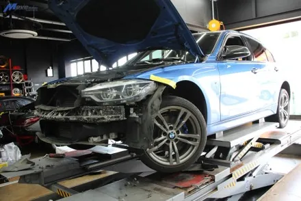 [BMW F30 3시리즈] M3룩 프론트 범퍼 개조 이식 / 부산 수입차 튜닝샵 / 부산 기장군