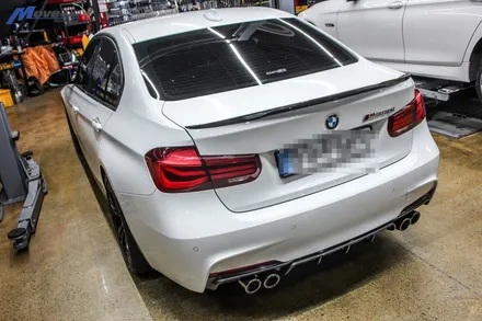 [BMW F30 330i] 아우라에스 ARP 가변 듀얼 배기 튜닝 + 카본 수전사 M퍼포먼스 듀얼 디퓨져 / 부산 BMW ARP가변배기 튜닝샵 / 부산 배기 구조변경 무브모터스 / 부산 기장군