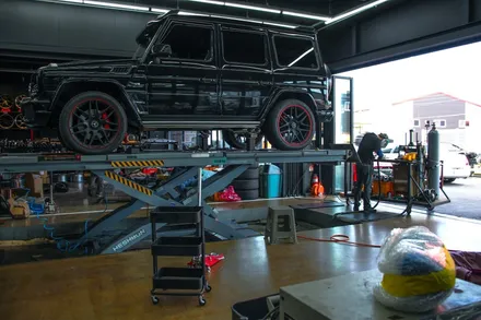 [벤츠 지바겐 G63 AMG] 커스텀 듀얼 배기 튜닝 / 브라부스 스타일의 사이드 배기튜닝 부산 수입차 튜닝 무브모터스 / 부산 기장군