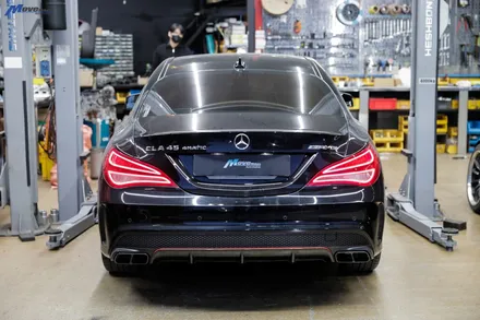 [벤츠 CLA45 AMG] 중간 스포츠 소음기 장착 배기음 증폭 팝콘 사운드 / 부산 기장군