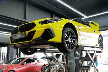 [BMW G29 Z4 M40i] ARP 가변 듀얼 머플러 타원형 실버팁 장착 / 부산 기장군
