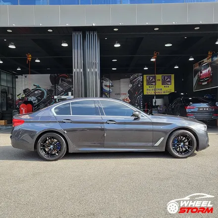 [전주 휠스톰] BMW 5시리즈 G30 662M 18인치휠 유광블랙 복원 휠교체 장착 후기 / 전주시 덕진구