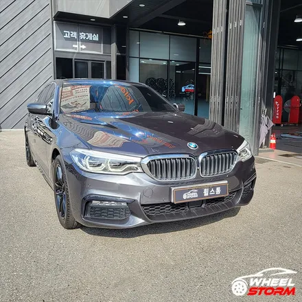 [전주 휠스톰] BMW 5시리즈 G30 662M 18인치휠 유광블랙 복원 휠교체 장착 후기 / 전주시 덕진구