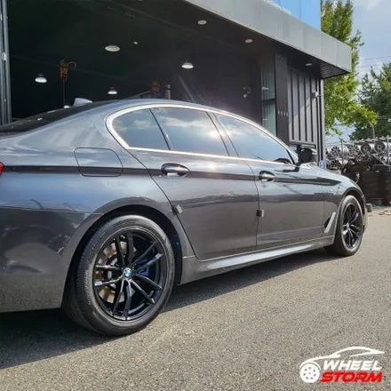 [전주 휠스톰] BMW 5시리즈 G30 662M 18인치휠 유광블랙 복원 휠교체 장착 후기 / 전주시 덕진구