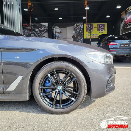 [전주 휠스톰] BMW 5시리즈 G30 662M 18인치휠 유광블랙 복원 휠교체 장착 후기 / 전주시 덕진구