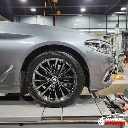 BMW 5시리즈 520d 티탄크롬 18인치 순정휠 전주휠복원 후기 / 전주시 덕진구