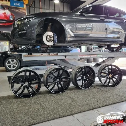 [전주 휠스톰] BMW 5시리즈 G30 662M 18인치휠 유광블랙 복원 휠교체 장착 후기 / 전주시 덕진구