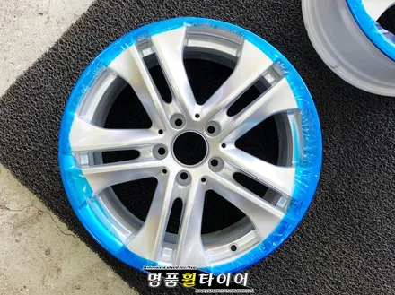 자동차휠긁힘 크롬휠 부식 휠복원 벤츠 E350 17인치 순정휠 복원 후기 / 전주시 덕진구