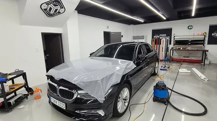 의정부랩핑 BMW 530i 전체랩핑[ft.크롬죽이기/카본부분랩핑] / 의정부시 민락동