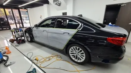 의정부랩핑 BMW 530i 전체랩핑[ft.크롬죽이기/카본부분랩핑] / 의정부시 민락동