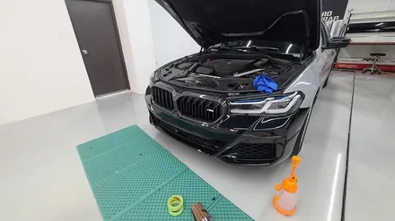 의정부랩핑 BMW 530i 전체랩핑[ft.크롬죽이기/카본부분랩핑] / 의정부시 민락동