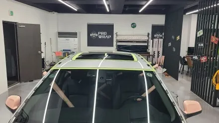 의정부랩핑 엠프로랩핑 BMW528I 핑크전체랩핑[MEXX 고광택 Seashell Pink] / 의정부시 민락동