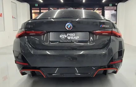 [의정부랩핑,포인트랩핑,크롬죽이기] BMW I4_3M 드래곤파이어레드[Dragon Fire Red] 포인트살리기 / 의정부시 민락동