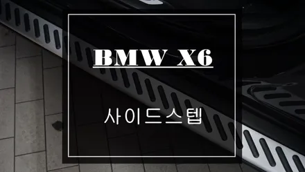 가장 퀄리티가 좋은 BMW X6전용 룸미러하이패스와 승,하차시 필요한 고정형사이드 스텝 장착. / 서울 서초, 반포, 강남