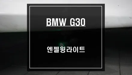BMW G30차량 카펫라이트 기능 구현을 위한 4색 변경이 가능한 엔젤윙라이트 튜닝. / 서울 서초, 반포, 강남