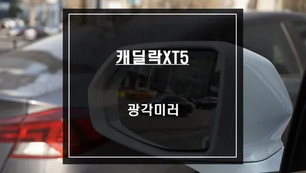 안보이는 순정미러! 운전자 사각지대를 해소시켜 줄 수 있는 캐딜락XT5 옵틱광각미러 시공. / 서울 서초, 반포, 강남
