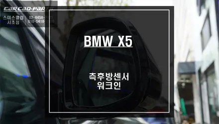 BMW X5차량 인기 안전옵션 측후방센서 기능과 조수석 시트를 제어하는 워크인 스위치 시공하기. / 서울 서초, 반포, 강남