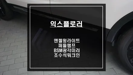 차량 포인트를 줄 수 있는 엔젤윙라이트와 퍼들램프! 시야확보를 위한 BSM광각미러 워크인 편의옵션 시공. / 서울 서초, 반포, 강남