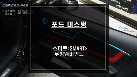 포드 머스탱 실내 퍼포먼스 튜닝을 위한 다양한 연출이 가능한 무빙 엠비언트 라이트 실내 튜닝 끝판왕. / 서울 서초, 반포, 강남