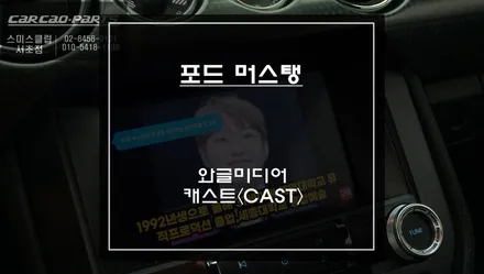 머스탱 순정 디스플레이 화면에서 넷플릭스, 유튜브 영상 구현이 가능한 와글미디어 캐스트 솔루션. / 서울 서초, 반포, 강남