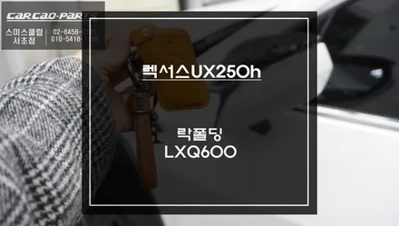 렉서스UX250h 사이드미러 락폴딩 편의옵션과 가성비 좋은 파인드라이브 LXQ600블랙박스 장착. / 서울 서초, 반포, 강남