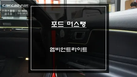 포드 머스탱차량 실내 분위기를 업그레이드 할 수 있는 엠비언트라이트 퍼포먼스 튜닝. / 서초구 서초동