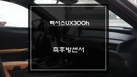 렉서스 UX300h 측후방센서 시공 │BSM 튜닝 + S-RADAR PLUS 후기 / 서초구 서초동