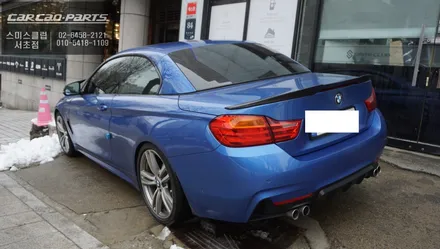 BMW428i컨버터블 스마트폰과 연동해서 티맵, 카카오맵을 사용할 수 있는 카플레이 모듈 매립. / 서울 서초, 반포, 강남