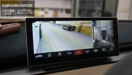 테슬라 모델Y차량 국산 QAS-10안드로이드 모니터와 3D MAX PRO[맥스프로]어라운드뷰 콜라보 장착. / 서초구 서초동