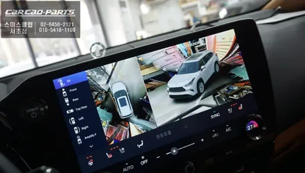순정다운 고 퀄리티! 렉서스NX350h차량과 일체감있게 시공되는 3D어라운드뷰 주차옵션 기능. / 서초구 서초동