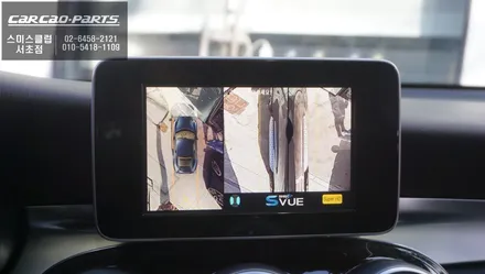 직수입 벤츠GLC300차량 고화질 연동과 4채널 영상 녹화 기능이 탑재가 된 2D슈퍼뷰 어라운드뷰. / 서울 서초, 반포, 강남