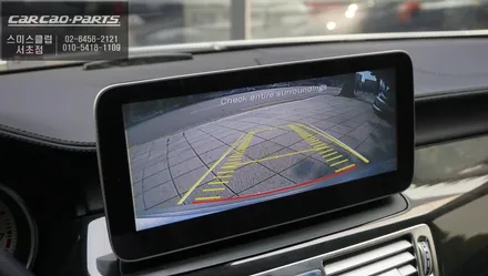 벤츠CLS350 구형 모니터 탈거후 큐디스Q-BIG10모니터와 큐로이엑스 안드로이드 셋탑 매립 시공. / 서울 서초, 반포, 강남