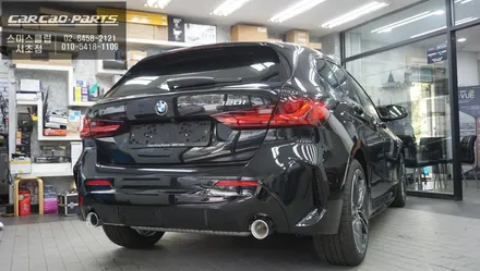 BMW120I차량 순정답게 시공되는 측후방센서 기능과 에메랄드 그린색상 플럭스<FLUX>틴팅 시공. / 서울 서초, 반포, 강남