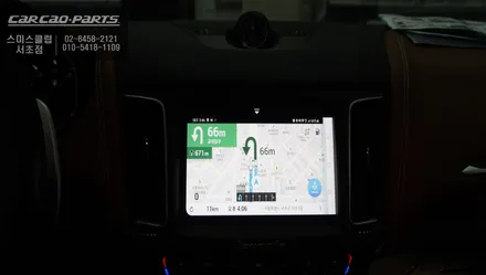 아틀란V5맵및 스마트폰 미러링크 기능이 탑재가 된 한국형 순정 네비게이션<아틀란V5> 르반떼 차량에 매립시공. / 서울 서초, 반포, 강남