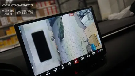 도요타 라브4차량 13인치 안드로이드 올인원과 주변360도 장애물을 볼 수 있는 3D어라운드뷰. / 서초구 서초동