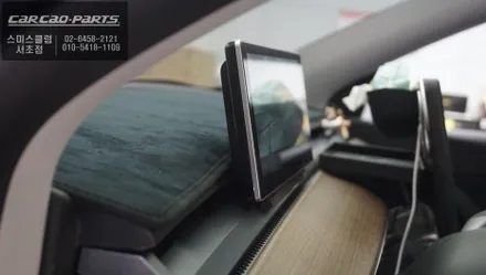 테슬라 모델Y차량 국산 QAS-10안드로이드 모니터와 3D MAX PRO[맥스프로]어라운드뷰 콜라보 장착. / 서초구 서초동