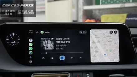 렉서스ES300h차량 순정답게 장착되는 2D슈퍼뷰 어라운드뷰 제품과 티맵, 카카오맵 연동되는 카플레이와 아이나비QXD1블랙박스. / 서울 서초, 반포, 강남