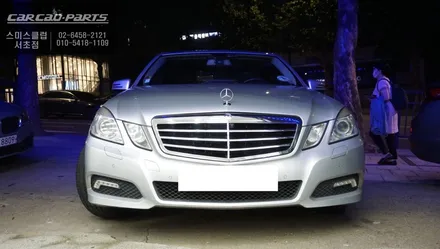 구형 벤츠E200차량 12.3인치 모니터 업그레이드 후 M2C-200A PLUS 셋탑과 S-VUE어라운드뷰 시공하기. / 서울 서초, 반포, 강남