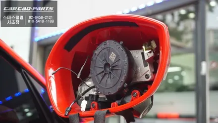 페라리<Ferrari> 사각지대가 많은 순정미러ㅠㅠ 넓은 시야 확보가 가능한 페라리 광각미러 교체시공. / 서울 서초, 반포, 강남