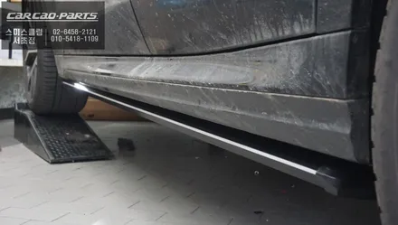 튼튼한 관절과 너비가 넓은 발판구조! BMW X6차량 국산 킹스텝 전동사이드스텝 시공하기. / 서울 서초, 반포, 강남