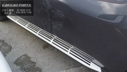 BMW X6 타고 내릴때 편리하게 사용할 수 있는 일체감있는 고정형 사이드스텝 튜닝 작업. / 서울 서초, 반포, 강남