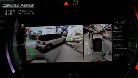 차량주변 실시간 장애물을 확인할 수 있는 미니 전용 3D어라운드뷰 옵션과 측후방센서 안전옵션 튜닝. / 서울 서초, 반포, 강남