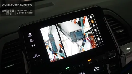 오딧세이 차량 사각지대 장애물을 볼 수 있는 3D어라운드뷰 장착과 넓은 시야를 볼 수 있는 광각미러. / 서초구 서초동