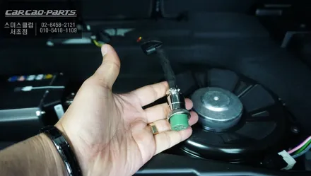 벤츠A35 AMG차량 주차중 방전없이 블랙박스 주차녹화를 위한 에코파워팩12C 보조배터리 시공. / 서울 서초, 반포, 강남