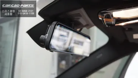 후방 시야를 실시간으로 볼 수 있는 파인드라이브 LX3룸미러 블랙박스 BMW X5차량에 시공하기. / 서울 서초, 반포, 강남