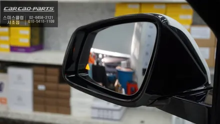 BMW X2차량 BSM광각미러와 OBD2속도 연동이 가능한 S-RADAR센서 조합 측후방센서 튜닝. / 서울 서초, 반포, 강남