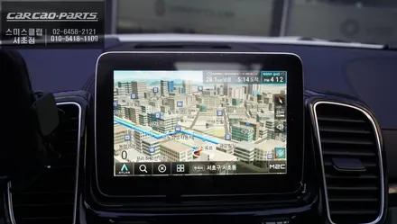 벤츠GLS350 티맵, 넷플릭스 구현현되는 M2C-200A셋탑과 순정 리어모니터 연동작업. / 서울 서초, 반포, 강남