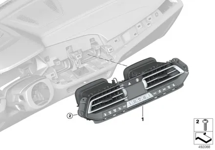 BMW X5차량 에어컨 송풍구 날개 파손으로 수리 가능합니다. / 서울 서초, 반포, 강남