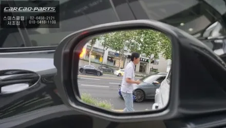혼다CR-V 사이드미러 열선 필수 옵션과 후측방 장애물을 감지하는 측후방센서 안전옵션 그리고 블랙박스 전용 보조배터리 장착. / 서초구 서초동